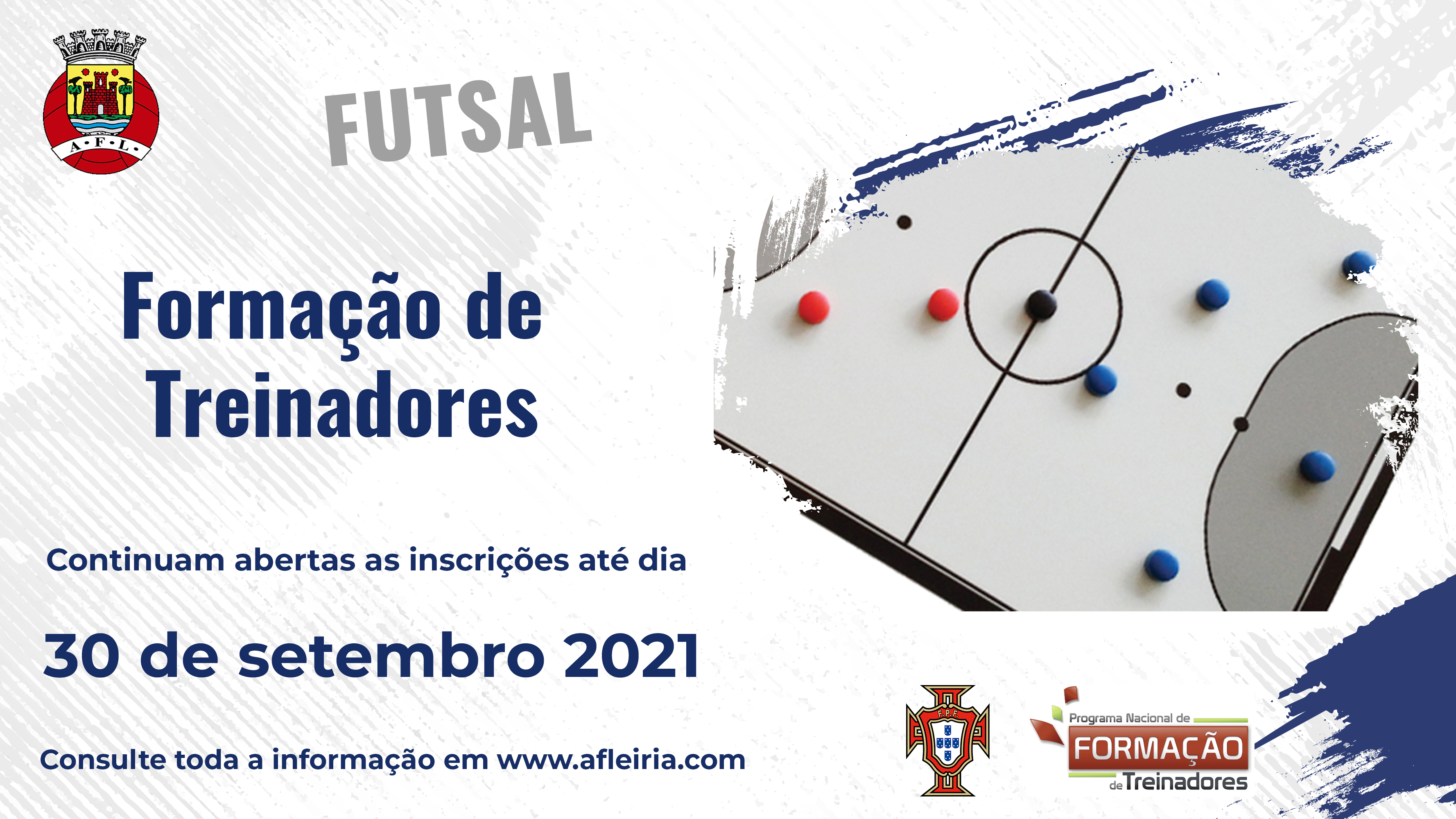 Inscrições para os Cursos de Treinadores de Futsal | NOVO PRAZO!
